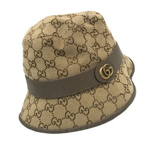 Gucci Fedora hat GG canvas brown